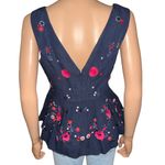 J.Crew  Hand Embellished Sleeveless Peplum Top Photo 5