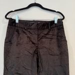 Diane Von Furstenberg Diane Von Fursternberg Velvet Black Straight Pants Photo 1