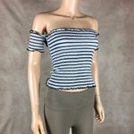 Crave fame Smocked Crop Top NWT SMALL Photo 4