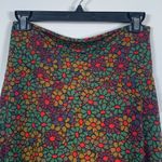 LuLaRoe  Azure Multicolor Floral Green Purple Skirt A-Line Size Small EUC #0368 Photo 1