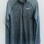 Nike Gray Quarter-Zip Athletic Top Size S Photo 1