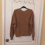 Silence + Noise Peach Fuzzy Open Chest Sweater Photo 2