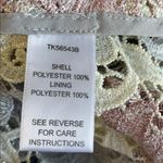 The Room  Lace Overlay Top in Cream and Pink Photo 5