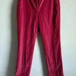 Boden Velvet Pants Women’s US 4L Pink‎ Bright Luxe Straight Leg Barbiecore Pink Size undefined Photo 0