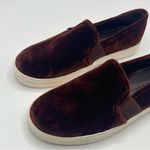 Vince  Blair Velvet Slip On Shoes Size 5 Burgundy Oxblood Photo 2