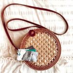 Savannah “Vintage” Woven Purse Tan Photo 0