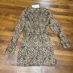 ZARA  cheetah print v-neck dress Photo 5