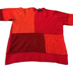 ZARA  Oversized Patchwork Jumper Size ‎ Small  Red Photo 0