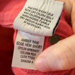 Hudson Jeans Hudson Amber Raw Edge Hem Red Shorts Size 27 Photo 5