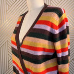 Madewell  Wrap-Front Pullover Sweater in Stripe‎ Photo 6