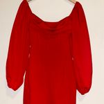 Princess Polly LILLIE LONG SLEEVE MINI DRESS RED Photo 2