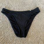 Shade & Shore  Black Bikini Bottoms Size Medium Mesh Sides Photo 0