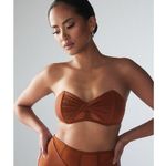 Savage x Fenty Aqua Hour Bandeau Bralette Brown Strapless Bra sz 16-18 1X Photo 0