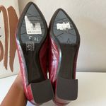 Aquatalia Pasha Croc Embossed Pointed Toe Pump Red Size 12 Photo 6