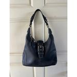 Coach Vintage Y2K RARE   7563 Hampton Black Leather Buckle Soho Hobo Shoulder Bag Photo 1