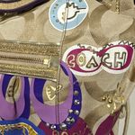 Coach  Signature 15311 Jazzy Poppy Multi Canvas Handbag Purse Rare Photo 4