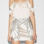 EXPRESS  Geometric Sequin Skirt Photo 0