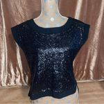 INA  Black Sequin Top Photo 1