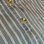 Impressions  Sky Blue and White Striped Dress with Buttons closure in the back. Photo 3