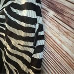 Tigerlily  Zoya Black White Zebra Print Tie Strap Maxi Dress Size 8 Photo 14