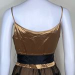 Heart soul  Cocktail Dress in Gold with Black Lace Overlay Photo 10