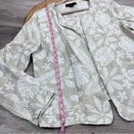 Tahari ‎ 100% linen floral tropical printed open front cardigan jacket Photo 3