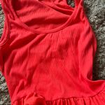 Anthropologie  Sundry Women’s Mix Media Tank Maxi Dress Tangerine Size M Photo 9