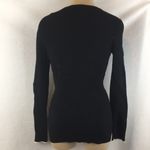 White House | Black Market Black Snap Ribbed Long Sleeve Cardigan Sweater by  S Photo 5