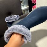 Skechers on the go Navy Blue Fur-Lined Ankle Boots Photo 8