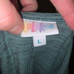 LuLaRoe  heathered green loungewear high low L dress Photo 2