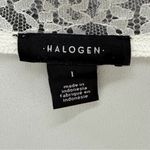 Halogen Lace Trim Cami Top Womens L White Lace Trim Feminine Flirty Coquette Photo 8