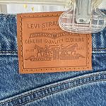 Levi's 70s Inspired High Rise Slim Fit Medium Wash Raw Edge Flare Denim Jeans 28 Photo 8