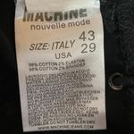 NEW Machine Black Cotton Mid Rise Lace Up Criss Cross Ankle Skinny Jeans Size 29 Photo 4