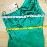 Cinq à Sept CINQ A SEPT 100% silk shell one shoulder high low dress in jade Photo 5