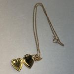 Heart Locket Chain Gold Tone Photo 1