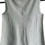 Kate Spade Saturday Gray structured v-neck light gray flare peplum tee tank Photo 7