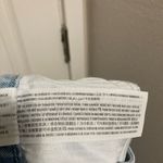 Hollister  Light Wash Distressed Ripped Raw Hem Ultra High Mom Denim Shorts Photo 3