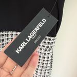 Karl Lagerfeld Paris Black & White Collared Tweed Dress – Size 8 – NWT Photo 8