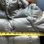 Andrew Marc Goose Down and Raccoon fur trim hood jacket coat womens size xs gold Photo 6