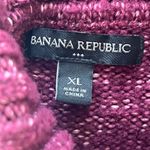 Banana Republic burgundy turtleneck sweater oversized Normcore Cabincore cozy Photo 3