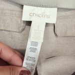 The Lindy Straight Leg Pants Basic Side Zip Tan Size 8 Chico's Size 1 Photo 2