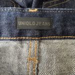 Uniqlo  Peg Top High Rise Relaxed Tapered Fit Dark Washed Jeans Womens‎ Size 25 Photo 7