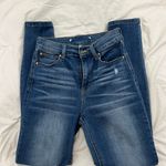 High Waisted Skinny Jeans Blue Size 25 Photo 3
