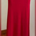 Liz Claiborne Collection Pretty Red Maxi Long Skirt SZ M. Zip On Side Gr… Photo 5