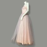 Vintage Prom Dress Strapless Wounded Bird Pink Tulle Susie Q Halloween Costume Size XXS Photo 2