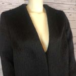 Boutique REVERSIBLE BLACK HOBO FAUX FUR COAT size medium Photo 3