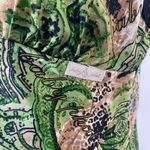 Baby Phat Early 2000's Green Black Satin Lace Trimmed Cami Camisole Top M Photo 2