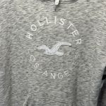 Hollister California Hoodie Women M Gray Pullover Sweatshirt Striped Sleeve Photo 1