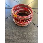 Vintage Lot of 20+ ladies fancy embellished costume bangle Bracelets Photo 2