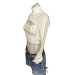 Lovers + Friends White Cutout Rhinestone Crop Knit Top SMALL Revolve $218 NEW Photo 3